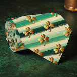 St. Patrick's Day Striped Custom Necktie Stropdas<br><div class="desc">Celebrate St. Patrick's Day in style with this custom-designed necktie! This eye-catching tie features vibrant, festive stripes, perfect for adding a touch of Irish charm to any outfit. Whether you're attending a parade, a party, or simply want to show your Irish pride, this necktie is a fantastic choice. It's a...</div>
