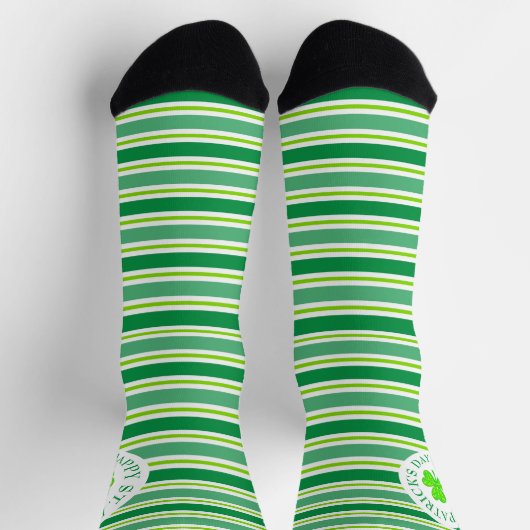 St. Patrick's Day Stripes All-Over-Print Socks Sokken (Top)