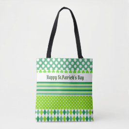 St. Patrick's Day Stripes Tas