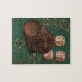  St. Patrick's Day, succes Ierse dobbelstenen Legpuzzel (Horizontaal)