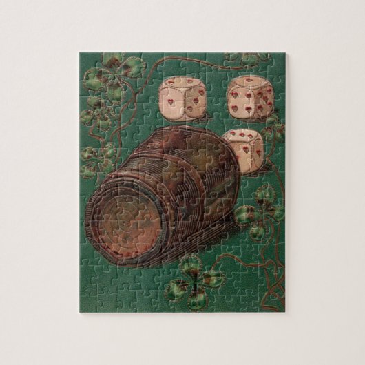  St. Patrick's Day, succes Ierse dobbelstenen Legpuzzel (Verticaal)