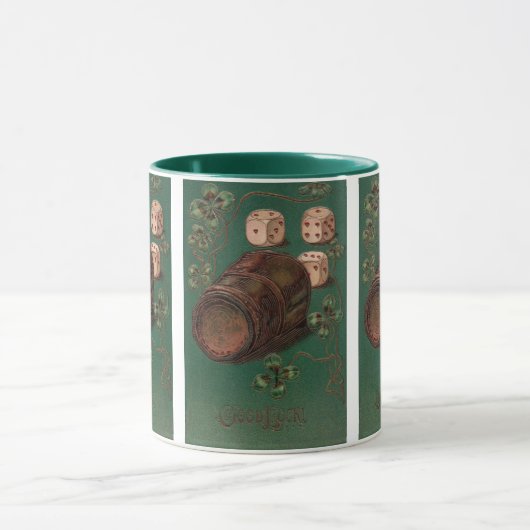 St. Patrick's Day, succes Ierse dobbelstenen Mok (Midden)