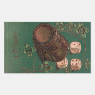 St. Patrick's Day, succes Ierse dobbelstenen Rechthoekige Sticker