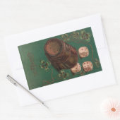 St. Patrick's Day, succes Ierse dobbelstenen Rechthoekige Sticker (Envelop)