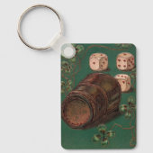 St. Patrick's Day, succes Ierse dobbelstenen Sleutelhanger (Voorkant)