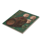  St. Patrick's Day, succes Ierse dobbelstenen Tegeltje (Zijkant)