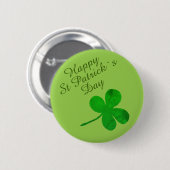 St Patrick's Day Succes Shamrock Ronde Button 5,7 Cm (Voorkant /achterkant)