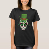 St Patricks Day Sugar Skull Saint Patricks Day of  T-shirt (Voorkant)