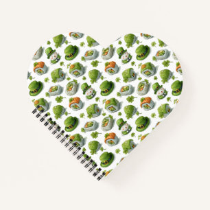 St. Patrick's Day Sushi Rolls & Shamrock Notitieboek