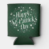 St. Patrick's Day - Swirled Word Art Blikjeskoeler (Voorkant)