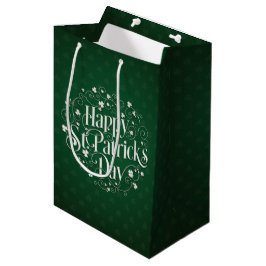 St. Patrick's Day - Swirled Word Art Medium Cadeauzakje
