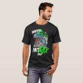 St Patricks Day T-Rex Happy Pat Rex Day Dinosaur T-shirt (Voorkant volledig)