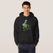 St Patricks Day T Rex Riding Monster Truck Dino To Hoodie (Voorkant volledig)
