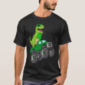 St Patricks Day T rex Riding Monster Truck Dino to T-shirt (Voorkant)