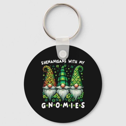 St Patricks Day T-shirt Dames - Shenanigans Met Mi Sleutelhanger (Voorkant)