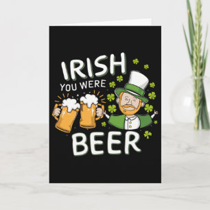 St Patricks Day T-shirt Iers Was Je Bier Mannen Vr Kaart