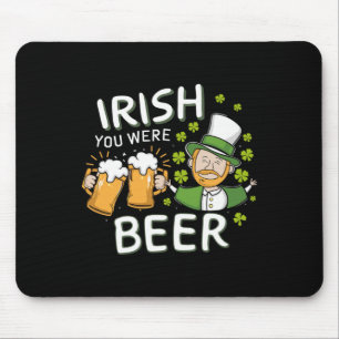 St Patricks Day T-shirt Iers was je bier mannen vr Muismat