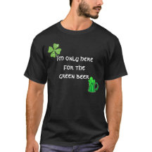 St. Patrick's Day T-shirt met Shamrock Green Beer