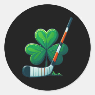 St Patricks Day T-shirt Shamrock-shirt Hockey St P Ronde Sticker