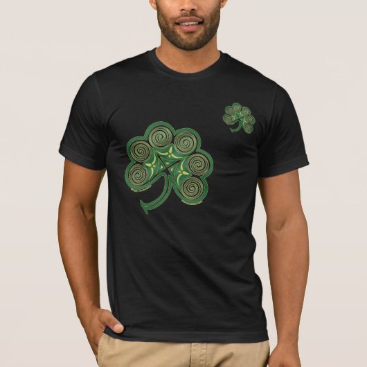 St. Patrick's Day T-Shirts - Irish Spiral Shamrock (Voorkant)