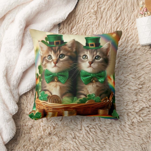 St. Patrick's day Tabbies Kussen (Deken)
