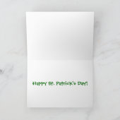 St Patrick's Day Tabby Cat Kaart (Binnen)