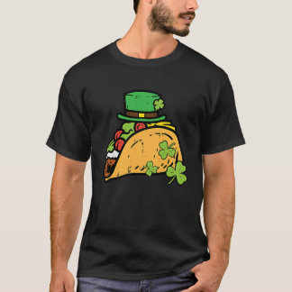 St Patricks Day Taco Saint Paddys Pattys Food Men  T-shirt