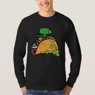 St Patricks Day Taco Saint Paddys Pattys Food Men  T-shirt