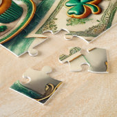 St. Patrick's Day Tafel, Ierse Viering Cupcakes Legpuzzel (Zijkant)