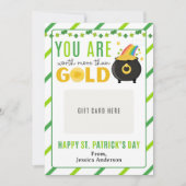 St. Patrick's Day Teacher Appreciation Gift Card Kaart (Voorkant)
