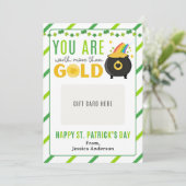 St. Patrick's Day Teacher Appreciation Gift Card Kaart (Staand voorkant)