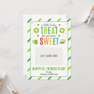 St. Patrick's Day Teacher Appreciation Gift Card Kaart
