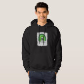 St Patricks Day Teacher Art Teacher Ik ben Luckie Hoodie (Voorkant volledig)