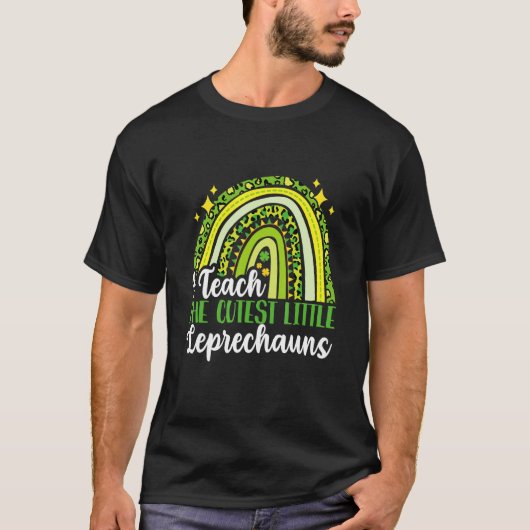 St. Patricks Day Teacher Cutest Little Leprechauns T-shirt (Voorkant)