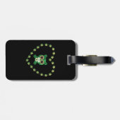 St. Patrick's Day Teddy Bear Bagagelabel (Achterkant horizontaal)