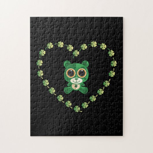 St. Patrick's Day Teddy Bear Legpuzzel (Verticaal)