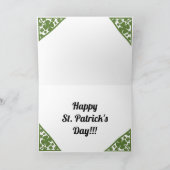 St. Patrick's Day Teddybeer Kaart (Binnen)