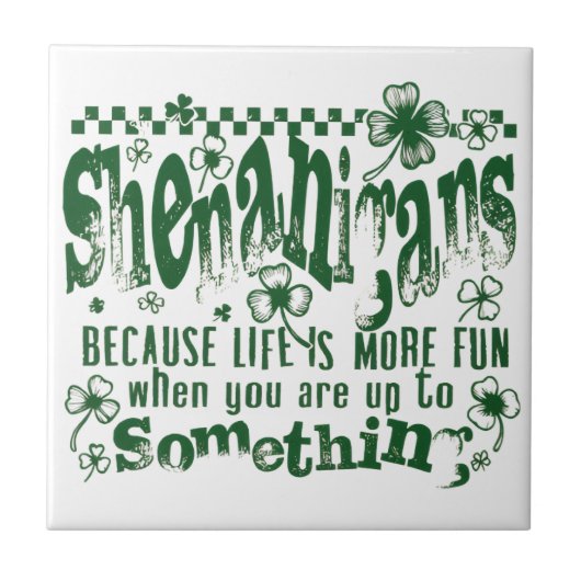 St. Patrick's Day Tegeltje (Voorkant)