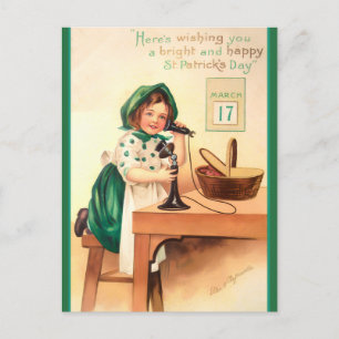 St Patricks Day telefoontje Briefkaart