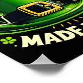 St Patricks Day The Leprechaun Made Me Do It Men W Poster (Hoek)