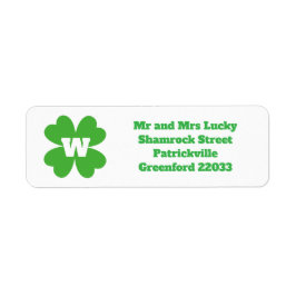 St. Patrick's Day Thema Adreslabel Etiket