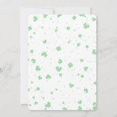 St Patrick's Day thema Vrijgezellenfeest, klavers Kaart (Achterkant)