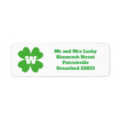 St Patrick's Day Themed Address Label (Voorkant)
