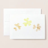 St. Patrick's Day Three Leaf Clovers Vakantie Folie Kaarten (Voorkant met envelop)