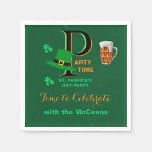 St. Patrick's Day Tijd om te vieren Servet