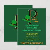 St. Patrick's Day Time to Celebrate Kaart (Voorkant / Achterkant)