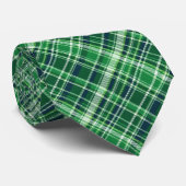 St. Patrick's Day tinten groen & wit ruit Stropdas (Opgerold)
