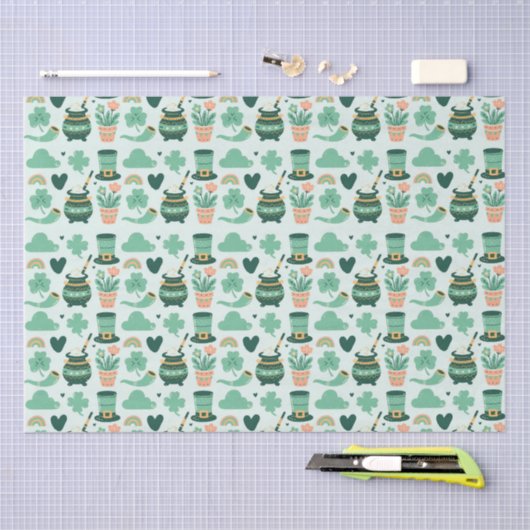 St. Patrick's Day Tissuepapier (Craft)