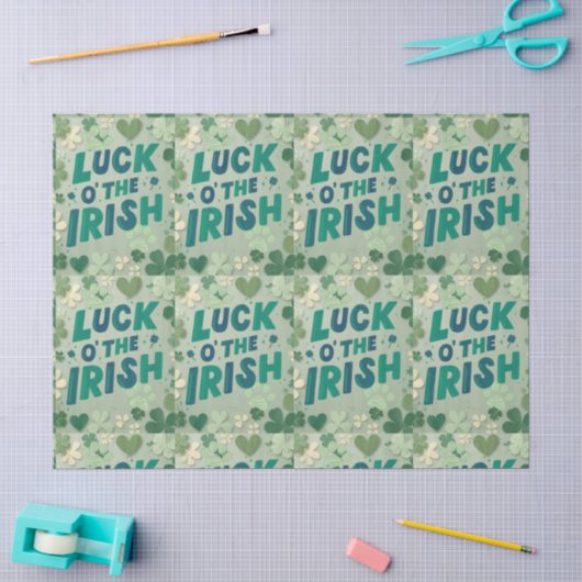 St. Patrick's Day tissuepapier (Craft)