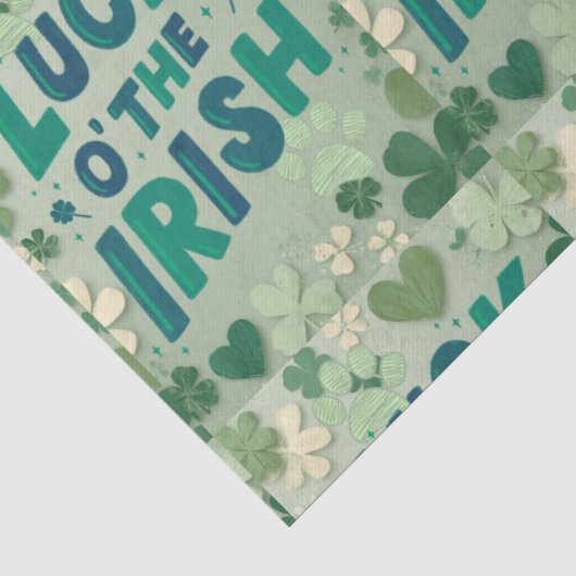 St. Patrick's Day tissuepapier (Detail)
